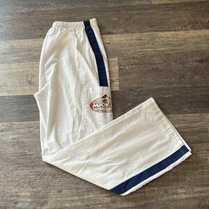 Disney White and Navy Boot Cut Pants